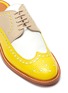 Detail View - Click To Enlarge - CLERGERIE - 'Attach' colourblock leather loafer slides