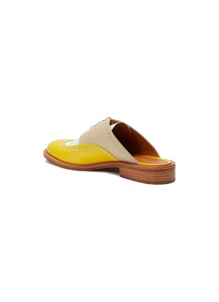  - CLERGERIE - 'Attach' colourblock leather loafer slides