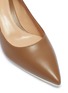 Detail View - Click To Enlarge - GIANVITO ROSSI - 'Alpha' contrast rubber heel leather pumps