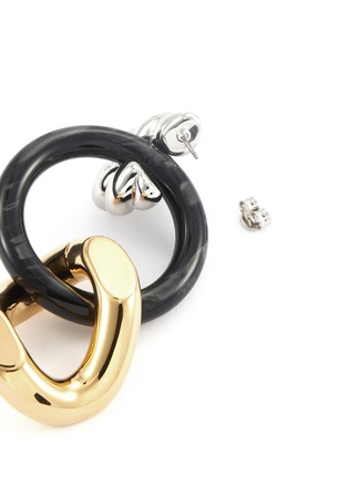 Detail View - Click To Enlarge - BALENCIAGA - 'Loop And Hoop' small earrings