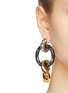 Figure View - Click To Enlarge - BALENCIAGA - 'Loop And Hoop' small earrings