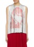Main View - Click To Enlarge - CALVIN KLEIN 205W39NYC - x Andy Warhol Foundation 'Stephen Sprouse' fringe print sleeveless top