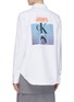 Back View - Click To Enlarge - CALVIN KLEIN 205W39NYC - 'Jaws' logo graphic print denim shirt