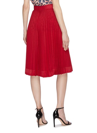 Back View - Click To Enlarge - CALVIN KLEIN 205W39NYC - Ripped hem pleated skirt