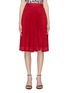 Main View - Click To Enlarge - CALVIN KLEIN 205W39NYC - Ripped hem pleated skirt