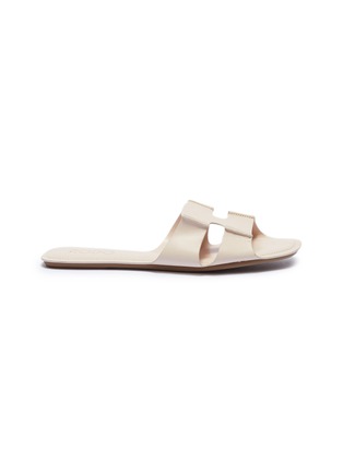 Main View - Click To Enlarge Main View - Click To Enlarge - RODO - Cutout leather slide sandals