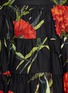 Detail View - Click To Enlarge - - - Carnation print patchwork ruche skirt