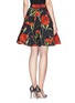 Back View - Click To Enlarge - - - Carnation print patchwork ruche skirt