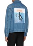 Back View - Click To Enlarge - CALVIN KLEIN 205W39NYC - 'Jaws' logo graphic print denim jacket