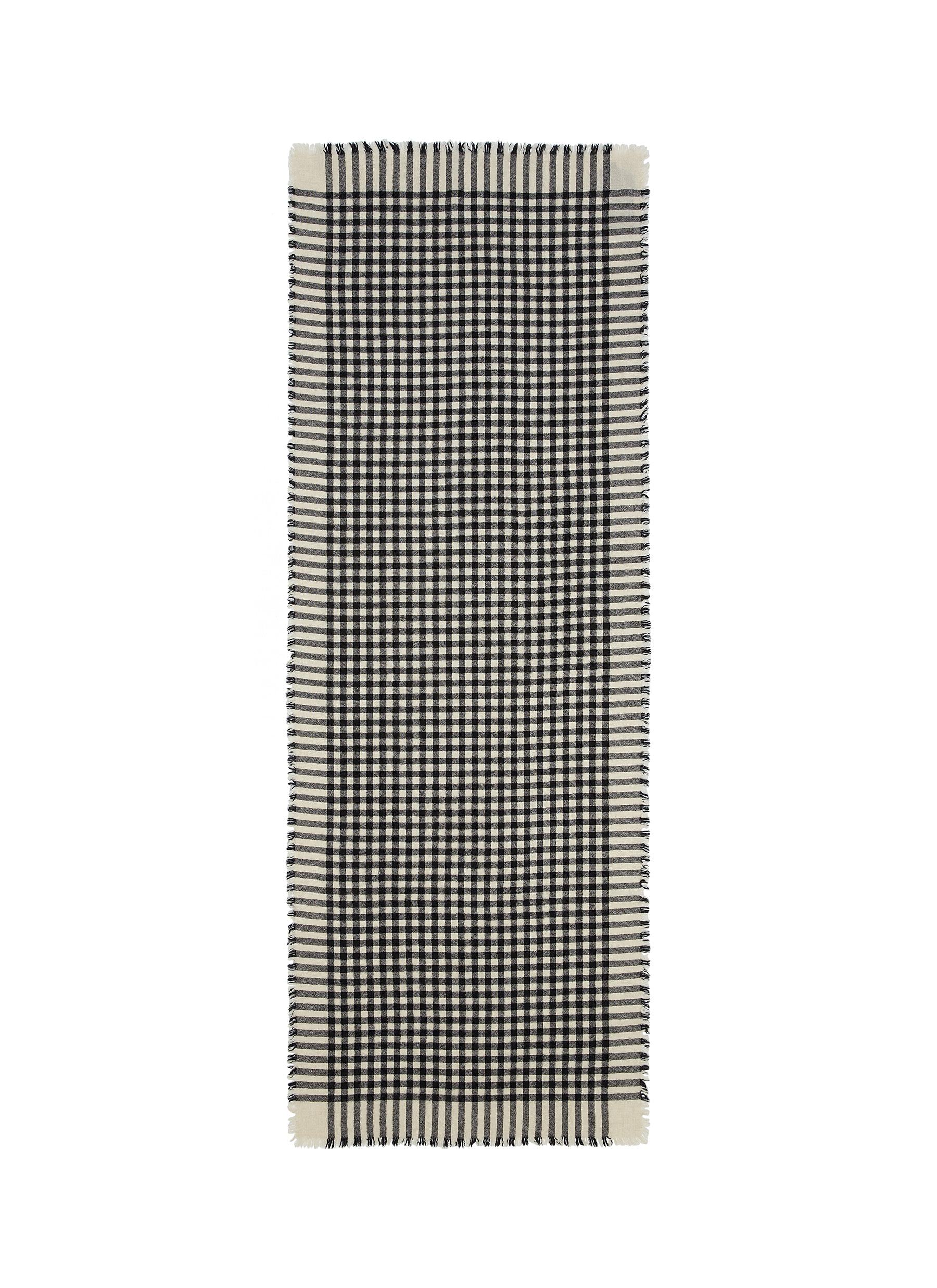 Begg Co Beaufort Washed Check Plaid Lambswool Cashmere Scarf Men Lane Crawford