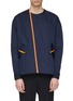 Main View - Click To Enlarge - 8ON8 - Slant placket collarless jacket