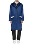 Main View - Click To Enlarge - 8ON8 - Flap pocket drawstring waist hooded satin coat