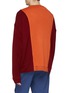 Back View - Click To Enlarge - 8ON8 - Geometric appliqué colourblock sweater