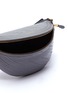 Detail View - Click To Enlarge - BALENCIAGA - 'Souvenir XS' charm logo embossed leather bum bag