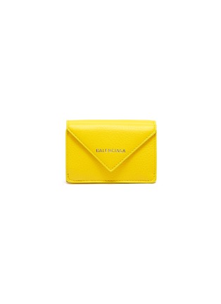 Main View - Click To Enlarge - BALENCIAGA - 'Papier' leather mini wallet