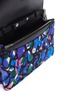 Detail View - Click To Enlarge - BALENCIAGA - 'BB' graphic print velvet chain wallet