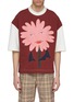 Main View - Click To Enlarge - PRONOUNCE - Floral man graphic print colourblock T-shirt