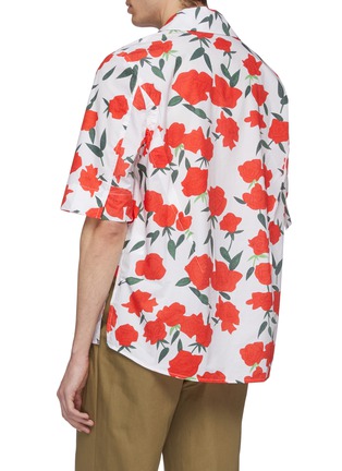 Back View - Click To Enlarge - PRONOUNCE - Floral print short sleeve shirt