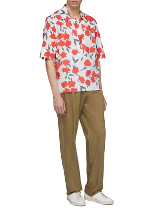Figure View - Click To Enlarge - PRONOUNCE - Floral print short sleeve shirt