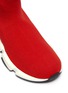 Detail View - Click To Enlarge - BALENCIAGA - 'Speed' double-B logo print slip-on knit kids sneakers