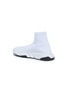 Detail View - Click To Enlarge - BALENCIAGA - 'Speed' double-B logo print knit slip-on kids sneakers