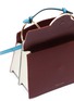 Detail View - Click To Enlarge - DANSE LENTE - 'Phoebe Bis' spiral handle asymmetric flap leather crossbody bag