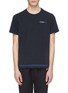 Main View - Click To Enlarge - PARTICLE FEVER - Logo jacquard hem performance T-shirt