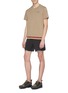 Figure View - Click To Enlarge - PARTICLE FEVER - Reflective trim running shorts