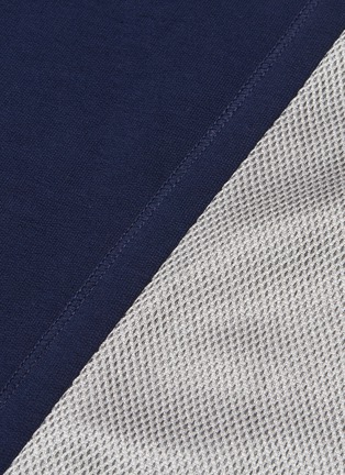  - PARTICLE FEVER - Number logo print mesh panel sweatshirt