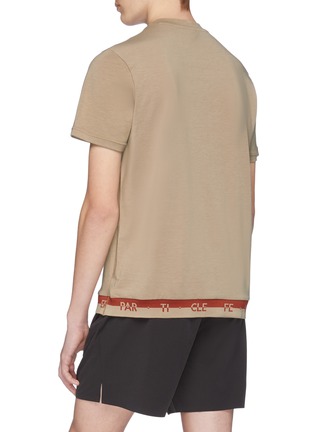 Back View - Click To Enlarge - PARTICLE FEVER - Logo jacquard hem drirelease® performance T-shirt