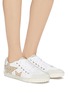 Figure View - Click To Enlarge - ASH - 'Magic' star patch leather sneakers
