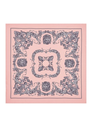 Detail View - Click To Enlarge - GUCCI - 'Lady Kingdom' motif print silk twill scarf