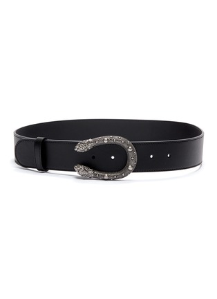 Main View - Click To Enlarge - GUCCI - 'Dionysus' buckle leather belt