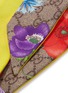 Detail View - Click To Enlarge - GUCCI - 'Flora' print GG logo jacquard silk twilly scarf