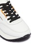 Detail View - Click To Enlarge - GHŌUD - Chunky outsole metallic trim leather sneakers