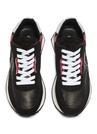 Detail View - Click To Enlarge - GHŌUD - 'Rush X' patchwork platform sneakers