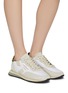 Figure View - Click To Enlarge - GHŌUD - 'Rush' suede panel sneakers
