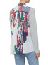 Back View - Click To Enlarge - SACAI - Pleated floral print back cardigan