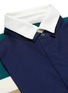  - SACAI - Contrast bib colourblock asymmetric knit top