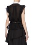 Back View - Click To Enlarge - SACAI - Contrast bib strappy sleeveless shirt