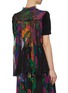 Back View - Click To Enlarge - SACAI - Pleated floral print back knit top