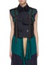 Main View - Click To Enlarge - SACAI - Ruffle back strappy double breasted vest