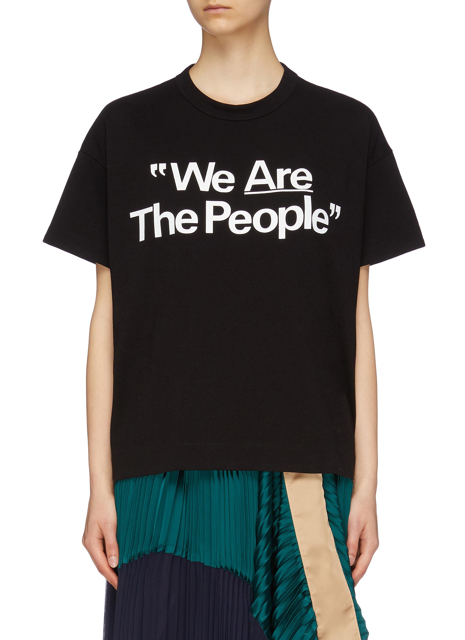 Are Lane The Crawford Sacai'we Slogan Print Shirt People' T Women tohrdxQCBs