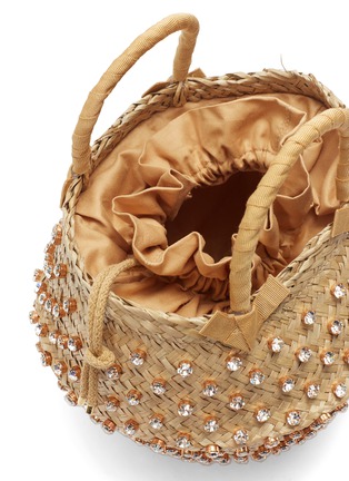 Detail View - Click To Enlarge - LE NINÈ - 'Nina Bubble' large glass crystal basket bag