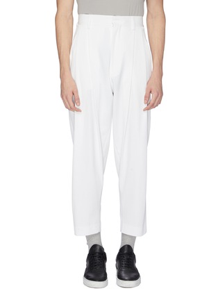 Main View - Click To Enlarge - STAFFONLY - 'Tropei' pleated ribbed pants