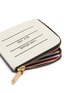 Detail View - Click To Enlarge - THOM BROWNE  - Label print pebble grain leather zip around wallet