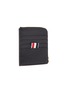 Figure View - Click To Enlarge - THOM BROWNE  - Label print pebble grain leather zip around wallet