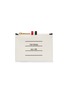 Main View - Click To Enlarge - THOM BROWNE  - Label print small pebble grain leather wallet