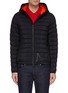 Main View - Click To Enlarge - MONCLER - 'Dreux' logo print down puffer jacket