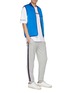 Figure View - Click To Enlarge - MONCLER - 'Pantalone' logo stripe outseam sweatpants